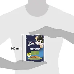 Вологий корм для кішок Purina Felix Fantastic з кроликом у желе 85 г (7613039835500) - мініатюра 3