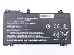 Акумулятор для HP RE03 ProBook 445 450 455 440 430 G6 Series (RE03XL, HSTNN-DB9N) (11.55V 3500 mAh 40Wh) - мініатюра 2