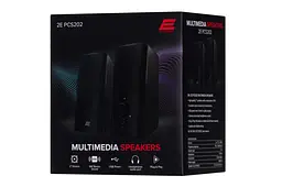 Акустична система 2E PCS202, 2.0, USB, Black - мініатюра 10