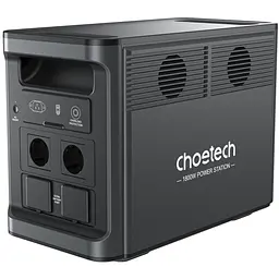 Зарядна станція Choetech BS065 1800Вт (1536Вт/г) AC,LiFePo4,MPPT, UPS, USB-C PD100 Вт (BS065-EU-BK) - мініатюра 7