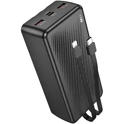 Зовнішній акумулятор BOROFONE BJ57B Graceful 22.5W+PD20W fully compatible power bank with cable(30000mAh) Black (6941991116469)