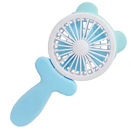 Вентилятор ручний портативний «Ведмедик» VNTR-002-4(Blue) синій - мініатюра 2