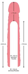 Насадка на член - Nature Skin Extension Sleeve +7 см - мініатюра 9