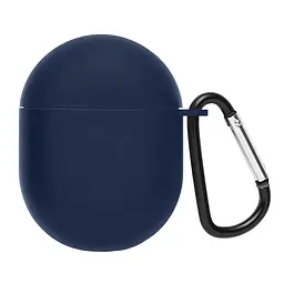 Силіконовий чохол для навушників Xiaomi Redmi Buds 3 Pro, Hang Case, синій, ультратонкий захисний кейс товщиною 2 мм, захист від подряпин, пилу та ударів, компактний, з карабіном для кріплення, ArmorStandart (ARM68423)
