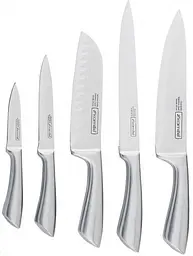 Набір ножів Perfection&Style 5 кухонних ножів та каучукова колода-підставка Kamille 9+12 см, 12+12,5 см, 16,5+13,5 см, 19,5+13,5 см, 19,5+13,5 см kuh0007510 - мініатюра 3