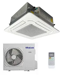 Касетний кондиціонер SkyLux Sky Inverter R32 Heat Pump SKH-C24R3DI/SKH-U24HR3DI