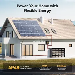 Акумулятор Power Queen LiFePO4 12V (12.8V/200Ah/2560Wh) (P12V200-100-BASIC-8-A160) [158029] - мініатюра 6