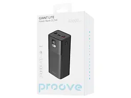 Зовнішній акумулятор (павербанк) Proove Giant Lite 40000mAh 22.5W Black (PBGI20312201) - мініатюра 3