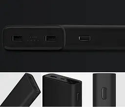 Зовнішній акб Xiaomi Power Bank 3 Pro PLM07ZM 2*USB+Type-C 20000mAh Чорний - мініатюра 5
