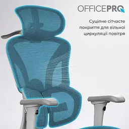 Офісне крісло GamePro OfficePro OC950G Grey (OC950G) - мініатюра 8