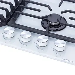 Поверхня газова на склі WEILOR GG 624 WH - мініатюра 5