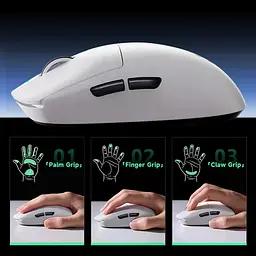 Ігрова бездротова мишка Mchose A7 Pro / Сенсор PixArt PAW3395 / 26 000 DPI / Три режими підключення / Pink - мініатюра 3