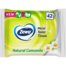 Вологий туалетний папір Zewa Natural Camomile 42 шт.