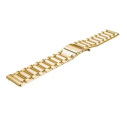 Металевий ремінець Primo для годинника Samsung Galaxy Watch 46 мм (SM-R800) Gold - мініатюра 3