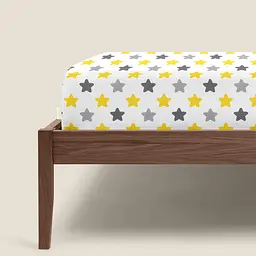 Простирадло Cosas на резинці 80х200 cookies, жовтий (CookieYellowGrey_80x200x20) - мініатюра 3