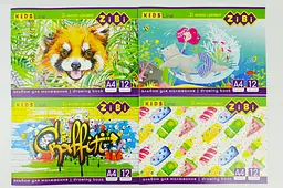 Альбом для малювання KIDS Line А4, 12 аркушів, 120 г/м², на скобі - мініатюра 2