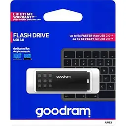 USB флеш накопичувач Goodram 128GB UME3 Black USB 3.0 (UME3-1280K0R11) - мініатюра 3