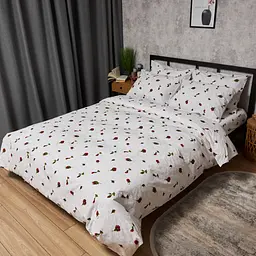 Комплект постільної білизни Moon&Star Бязь Gold Люкс Romantic Rose Полуторний Євро 160х220наволочки 2х40х60