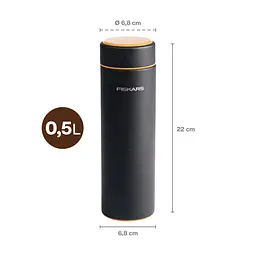 Термос Fiskars On-the-go 0.5 л чорний (1078699) - мініатюра 4