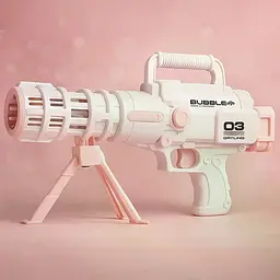 Базука з мильними бульбашками Bazooka Bubble Gun для запуску бульбашок, вулиці, свят і активних ігор - мініатюра 6