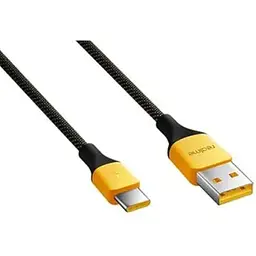 Кабель Data Cable Fast Charging 27W / 3A 1m USB на Type-C / USB-C для Realme (RMW2189) yellow - мініатюра 4