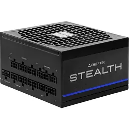 Блок живлення 1000 Вт, Chieftec STEALTH, Black, модульный, 80+ Platinum, 135 мм FDB, 2xMolex / 10xSATA / 1x16-pin / 3x6+2-pin / 2x4+4-pin / 1x20+4-pin, захист AFC/OPP/OTP/OVP/SCP/SIP/UVP/OCP, ATX 12V 3.1 (SPX-1000-FC) - мініатюра 6