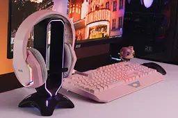 Навушники ігрові з мікрофоном 2E GAMING HG315 Pink, 7.1, USB-A, RGB, 2 м - мініатюра 3