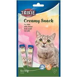 Ласощі для котів Trixie Creamy Snacks Курка 5 шт. по 14 г