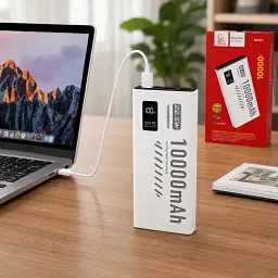 Power Bank Denmen DP43 10000Mah 22.5W QC3.0 LED white EU - мініатюра 3