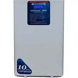 Стабілізатор напруги теристорні Укртехнологія Universal HV 15 15000 Вт 220 В стабілізація 175-290 36 ступенів
