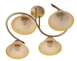 Люстра стельова Brille кантрі E27 40W G (BKL-064C/4)