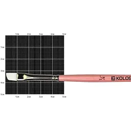 Пензель синтетика кутова Flamingo 1023A № 1/4 Kolos