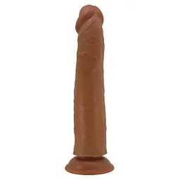 Фалоімітатор Sliding Skin Sharife 10" 25.4 см (коричневий) - мініатюра 4