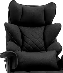 Офісне крісло GT Racer чорне (B-2511 Fabric Black) - мініатюра 8