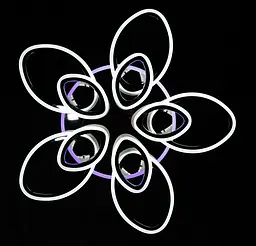 LED люстра світильник з пультом і підсвічуванням Splendid-Ray 30-3979-83 - мініатюра 5