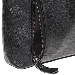 Чоловіча сумка Borsa Leather K17859 27x24x5 см Чорний (16183) - мініатюра 8