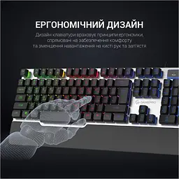 Клавіатура GamePro GK599 Stinger USB Grey (GK599) [111021] - мініатюра 12