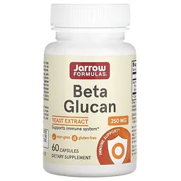 Бета-глюкан Beta Glucan 250 mg, 60 капсул для підтримки імунної системи Jarrow Formulas vit0004244