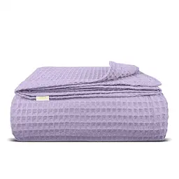 Плед-покривало Cosas Lavander Greek Waffle вафельний 160х230 см орхідея (Blanket_25Lavander_GreekWaffle_160x230)