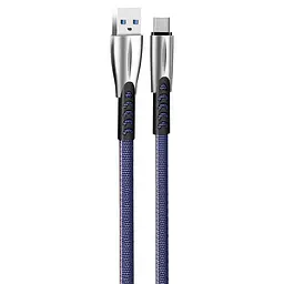 Кабель ColorWay USB - USB Type-C, ColorWay, Blue, 1 м, 2.4A (CW-CBUC012-BL)