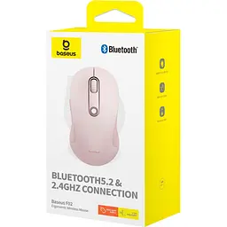 Миша Baseus F02 Ergonomic Pink [B01055505411-01] [129415] - мініатюра 7