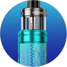 Под-система VooPoo POD Drag S2 60W Pod 2500mAh 5ml DTL Version Kit Sky Blue (17715) - мініатюра 3