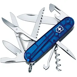 Ніж Victorinox Huntsman Ukraine 91мм,15функ,син.прозор-жовт.прозор - мініатюра 2