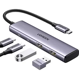 USB-хаб Ugreen CM473 (15395) [165604] - мініатюра 2