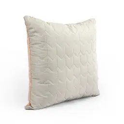 Двостороння декоративна подушка Руно Velour Almond 40х40 см бежева - мініатюра 2