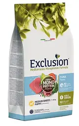 Сухий корм Exclusion Puppy Tuna Medium Breed із тунцем для цуценят собак середніх порід 12 кг