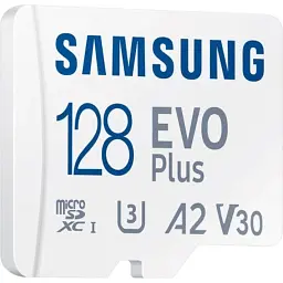 Карта пам'яті Samsung 128 GB microSDXC Class 10 UHS-I U3 V30 A2 EVO Plus+SD Adapte (MC128SA/EU) - мініатюра 4