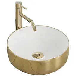 Умивальник Rea Sami 36x36 gold/white (REA-U1801)