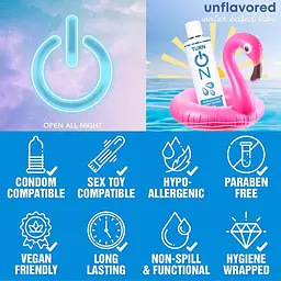 Лубрикант на водній осі Wet Turn on Unflavored Water Based Lube 178 мл - мініатюра 5