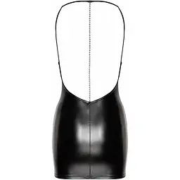 Сукня Noir Handmade F307 Mirage wetlook Mini dress With jewelry rhinestOne chain - S - мініатюра 5